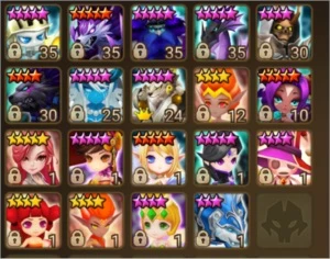 Conta SW MID~LATE game 53 mobs 6* 1 NAT 5 LD - Summoners War