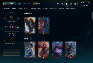 Esmeralda 4 com TODOS os Champs e 72 Skins (ADC / SUP / JG) - League of Legends LOL