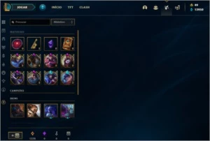 Conta Lol platina 2, 55 skins, 100 campeões - League of Legends