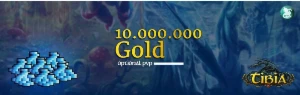 10.000.000 Gold - TIBIA - Optional PvP