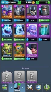 Conta Arena 10 C/7 Lendárias 6 no Level 2 CORRE Q TA BARATO - Clash Royale