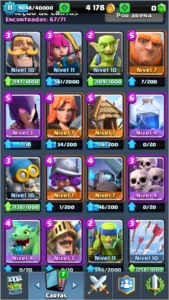 Conta Arena 10 C/7 Lendárias 6 no Level 2 CORRE Q TA BARATO - Clash Royale