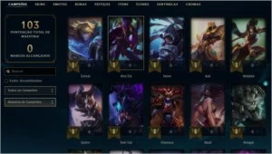 Conta League of Legends - 55 Campeões / 36 Skins / 37000 BE LOL