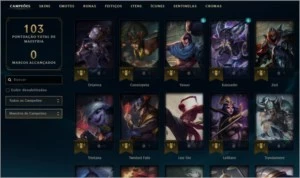Conta League of Legends - 55 Campeões / 36 Skins / 37000 BE LOL