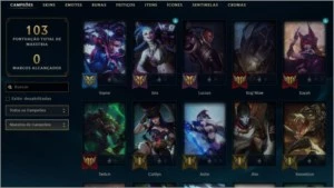 Conta League of Legends - 55 Campeões / 36 Skins / 37000 BE LOL