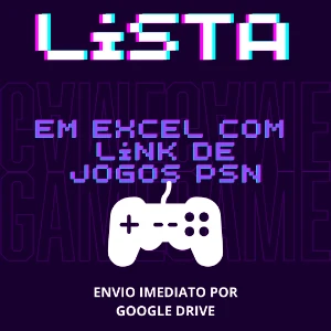 Lista com vários jogos da PSN para Playstation 3