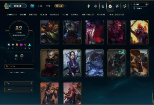 Unranked com 115 Champs e 82 Skins ( MAIN ADC ) - League of Legends LOL