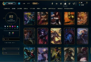 Unranked com 115 Champs e 82 Skins ( MAIN ADC ) - League of Legends LOL