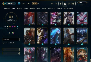 Unranked com 115 Champs e 82 Skins ( MAIN ADC ) - League of Legends LOL