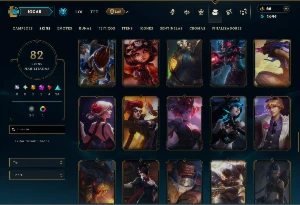 Unranked com 115 Champs e 82 Skins ( MAIN ADC ) - League of Legends LOL