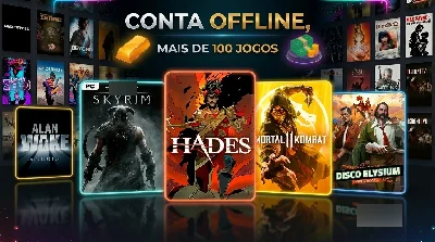 MEGA CONTA STEAM +50 JOGOS (MK11, HADES, SKYRIM)