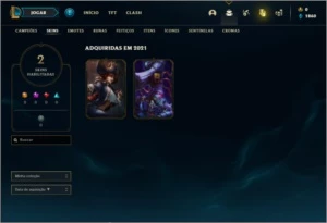 Conta prata 3 com 2 skins e 20 champs - League of Legends LOL