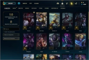 Conta prata 3 com 2 skins e 20 champs - League of Legends LOL