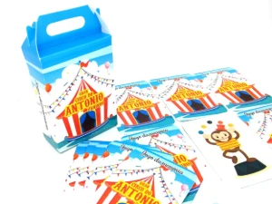 Jogo da Memória Circo 9 Pares com Caixa Maleta - Artesanato e Personalizados