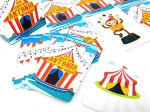 Jogo da Memória Circo 9 Pares com Caixa Maleta - Artesanato e Personalizados