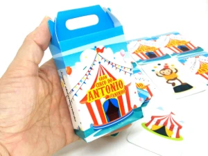 Jogo da Memória Circo 9 Pares com Caixa Maleta - Artesanato e Personalizados