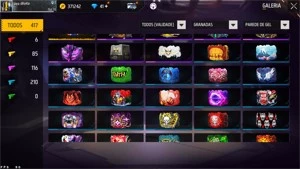 CONTA FREE FIRE FULL GEMADA COM CALÇA ANGELICAL E MUITO MAIS