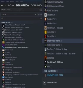Conta Steam com mais de 40jogos - a venda
