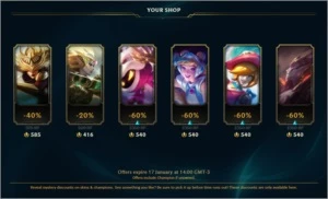 Platina 4, 40 campeões, 18 skins - League of Legends LOL
