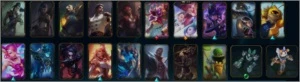 Platina 4, 40 campeões, 18 skins - League of Legends LOL