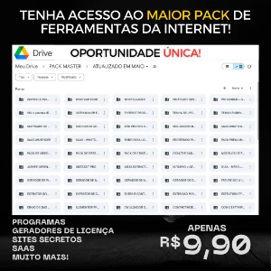 PACK MASTER - O maior pack de ferramentas da internet - Softwares e Licenças