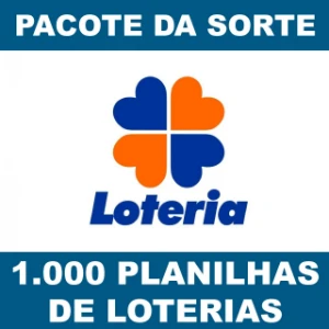 1000 Planilhas de Loterias / Pacote da Sorte - Others