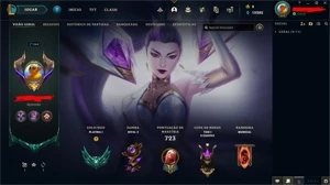 CONTA LVL 564 COM TODOS EMOTES E 321 SKINS - League of Legends LOL