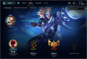 Conta Gold 1 Ex Plat tds champs - League of Legends LOL