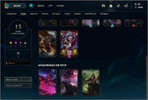 Conta bronze 2 com 13 skins e 39 champs - League of Legends LOL