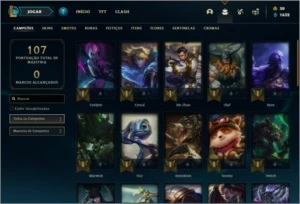 Conta bronze 2 com 13 skins e 39 champs - League of Legends LOL