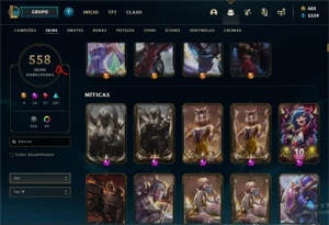 CONTA DE LOL 558 SKINS - League of Legends