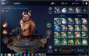 Vendo conta guerreiro lvl 64 70k de poder e com 85 dracos - MIR4