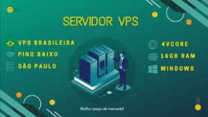 Servidor VPS Brasil - 4vcore + 16gb RAM - Windows - Serviços Digitais