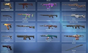 Conta Valorant com muitas skins e cards únicos