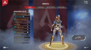 CONTA APEX LV500 MAIN WRAITH COM HERANÇA  (PC) - Apex Legends