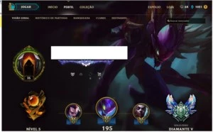 Conta D5 Season 7 Solo/Duo LoL 47 skins (UdyrG) S4 Account - League of Legends
