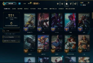 Ouro 4 com 85 Champs e 6 Skins - League of Legends LOL