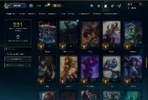 Ouro 4 com 85 Champs e 6 Skins - League of Legends LOL