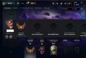 Ouro 4 com 85 Champs e 6 Skins - League of Legends LOL