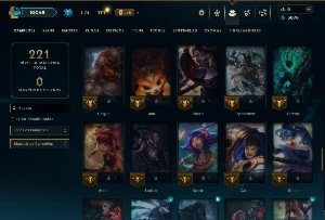 Ouro 4 com 85 Champs e 6 Skins - League of Legends LOL