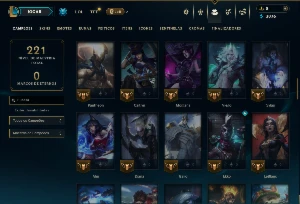 Ouro 4 com 85 Champs e 6 Skins - League of Legends LOL