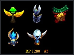 Conta League of Legends S6 Borda de Platina, 113 champions LOL