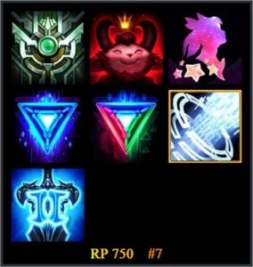 Conta League of Legends S6 Borda de Platina, 113 champions LOL