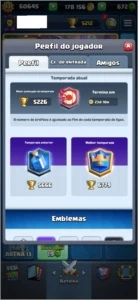 CONTA CLASH ROYALE EXP 13 - 41 CARTAS FULL