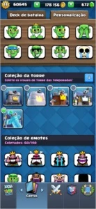 CONTA CLASH ROYALE EXP 13 - 41 CARTAS FULL