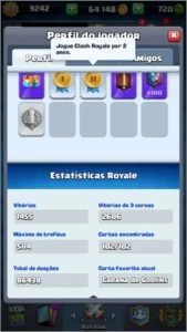 Conta lvl 13 com algumas cartas full e estelar - Clash Royale