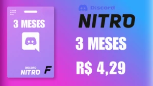 Discord Nitro Gaming 3 Meses + 6 Impulsos - Social Media