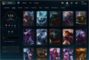Conta LOL unraked 105 Skins - League of Legends