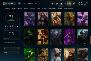 Prata 2 com 95 Champs e 71 Skins ( Mais de 300 Jogos ) - League of Legends LOL