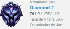 Conta LOL diamante 2 barata - League of Legends